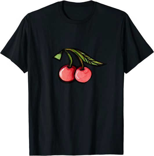 Discover T-shirt Unissexo com Estampa de Fruta de Cerejas