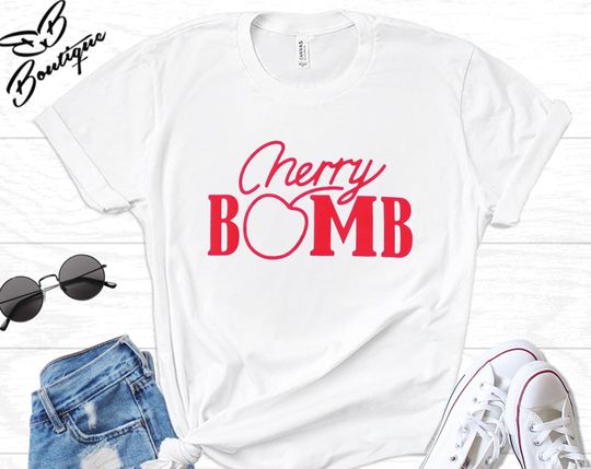 Discover T-shirt para Mulher Simples com Cherry