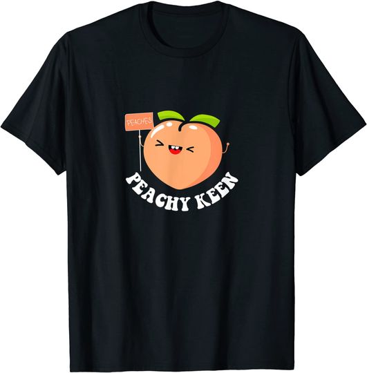 Discover T-shirt Unissexo Divertido com Peachy Keen Kawaii