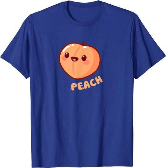 Discover T-shirt Unissexo com Fruta de Pêssego Kawaii