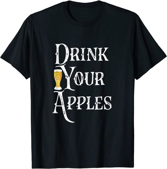Discover T-shirt Unissexo Suco de Maçã Drink Your Apples