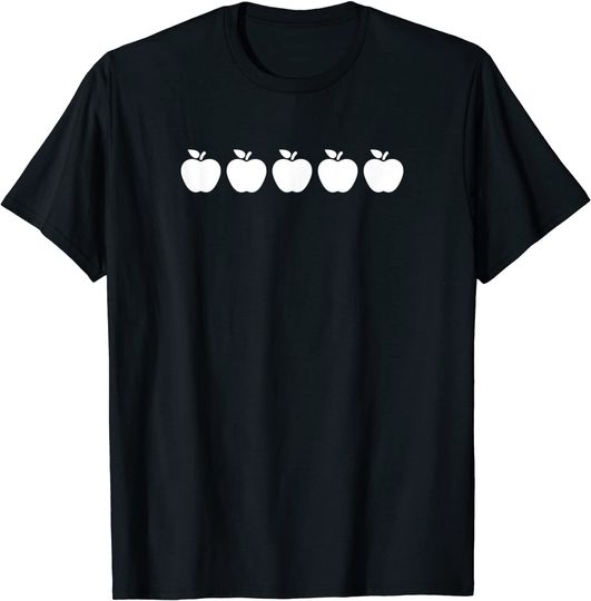 Discover T-shirt Unissexo com Estampa de Maçãs