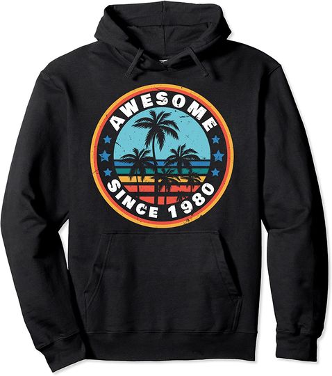 Discover Hoodie Unissexo Distintivo Cena Natural Awesome Since 1980