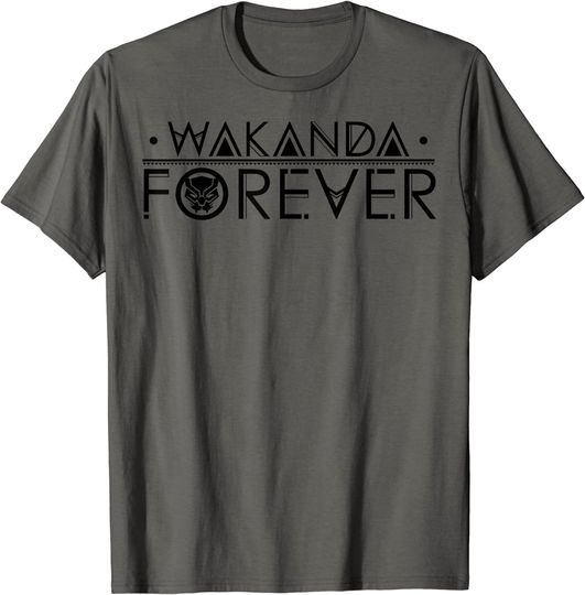 Discover T-shirt Unissexo de Manga Curta Wakanda Forever