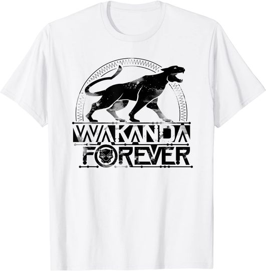 T-shirt para Homem e Mulher com Wakanda Forever