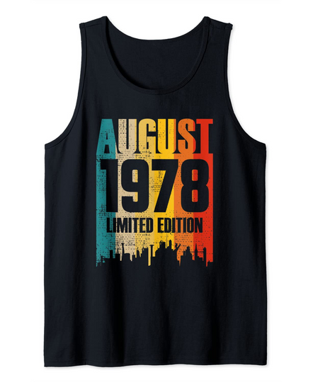 Discover Camisola Unissexo Sem Mangas August 1978 Limited Edition
