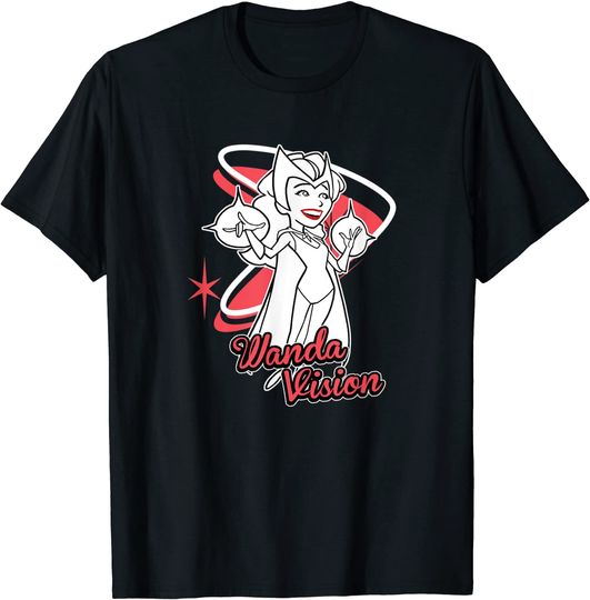 Discover T-shirt para Homem e Mulher Retro Animado Scarlet Witch