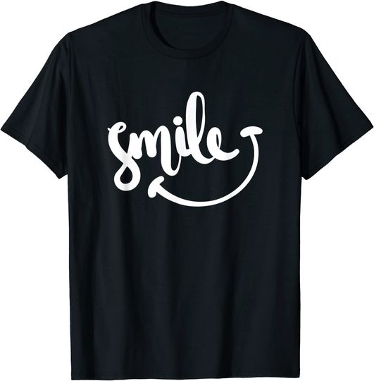 Discover T-shirt Unissexo Manga Curta Smile