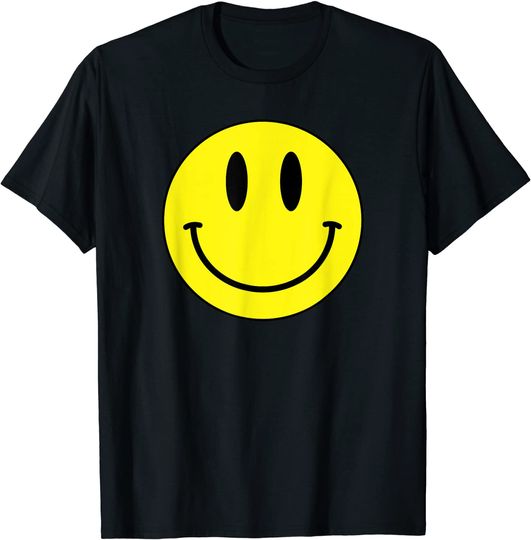 Discover T-shirt Unissexo Manga Curta com Emoji Sorriso