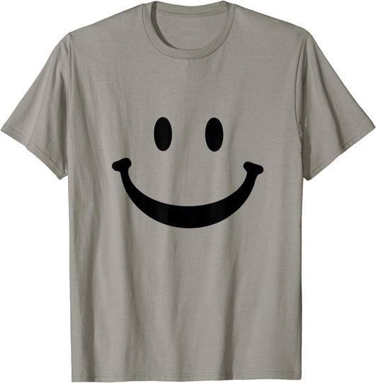 Discover T-shirt Unissexo Manga Curta com Sorriso