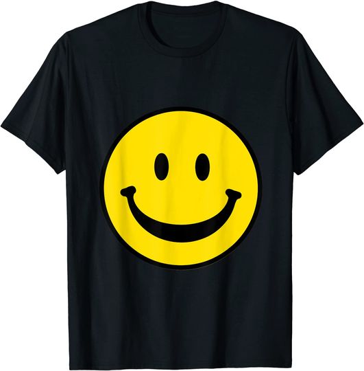 Discover T-shirt Unissexo Manga Curta Emoji Sorriso