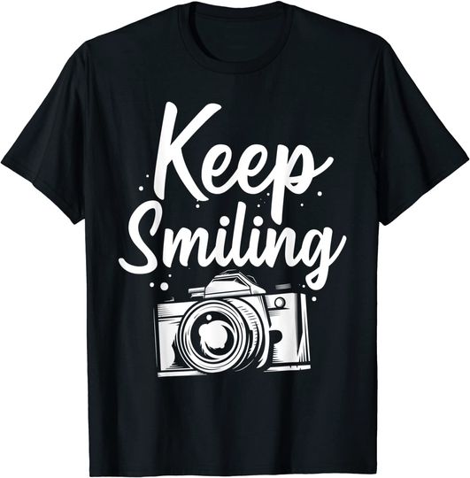 Discover T-shirt Unissexo Manga Curta Keep Smiling