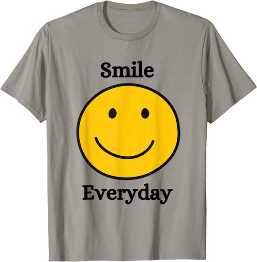Discover T-shirt Unissexo Manga Curta Smile Everyday
