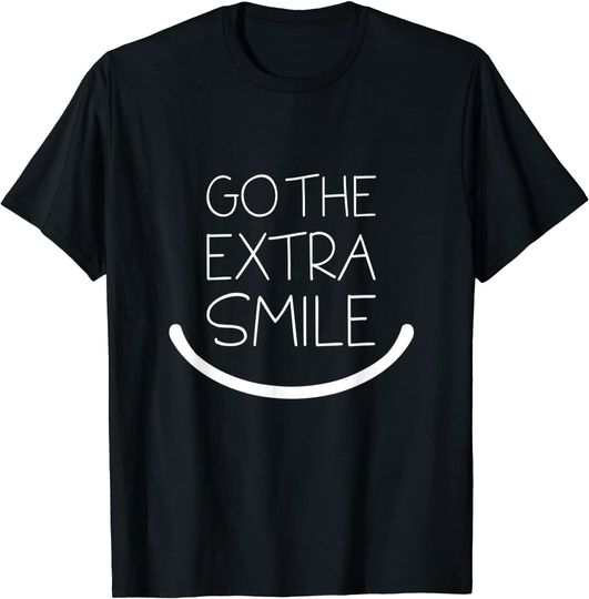Discover T-shirt Unissexo Manga Curta Go The Extra Smile