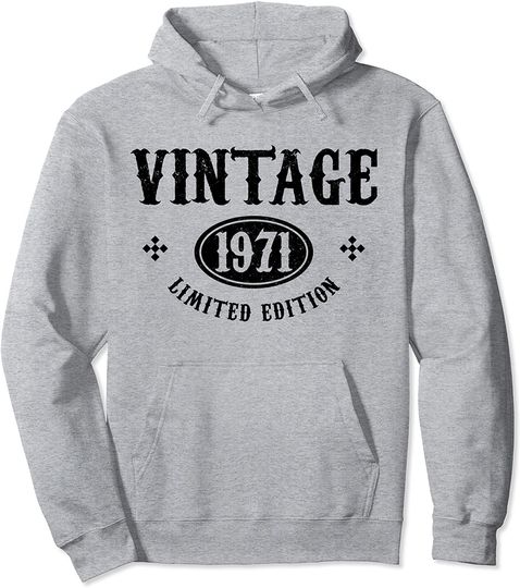 Discover Hoodie Unissexo Vintage 1971 Limited Edition