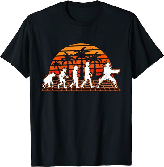 Discover T-shirt para Homem e Mulher Retro Evolução de Jiu Jitsu