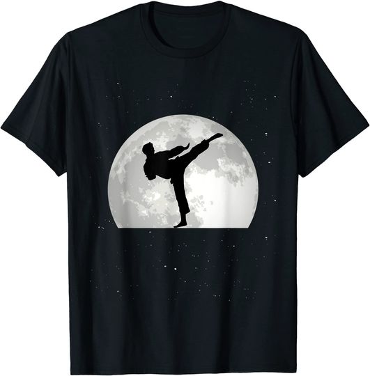 Discover T-shirt para Homem e Mulher Artes Marciais Jiu Jitsu na Lua