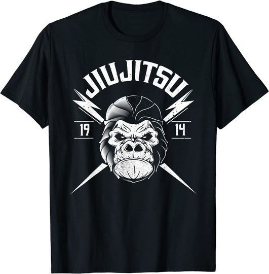 Discover T-shirt para Homem e Mulher Gorila de Jiu Jitsu Brasileiro