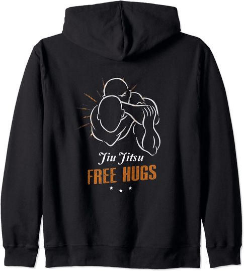 Discover Hoodie Unissexo Jiu Jitsu Free Hugs