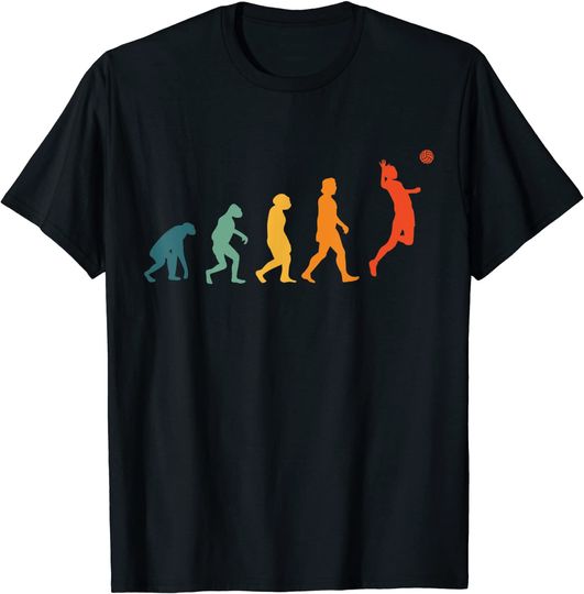 Discover T-shirt para Homem e Mulher Retro Revolução de Voleibol