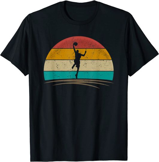 T-shirt para Homem e Mulher Retro Jogadores de Basquetebol