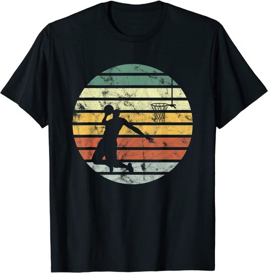 Discover T-shirt para Homem e Mulher Vintage Retro com Basquetebol