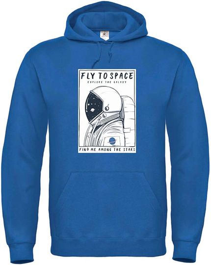 Discover Hoodie Unissexo Astronauta Fly To Space