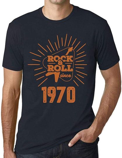 T-shirt para Homem Rock N Roll Since 1970
