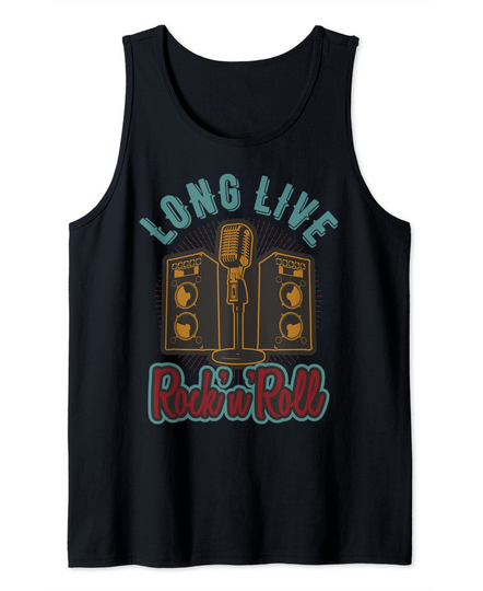 Discover Camisola sem Mangas Unissexo Long Live Rock N Roll