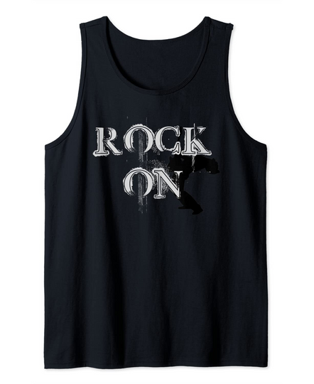 Discover Camisola sem Mangas Unissexo Rock On Rock And Roll