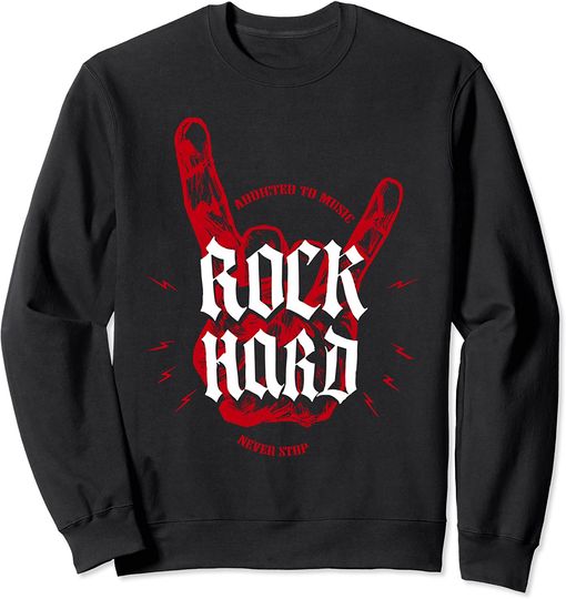 Discover Suéter Unissexo Rock Hard