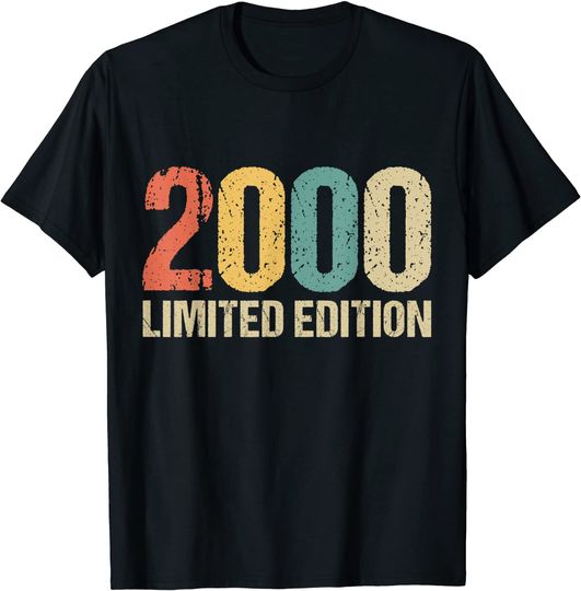 T-shirt Unissexo Manga Curta 2000 Edição Limitada