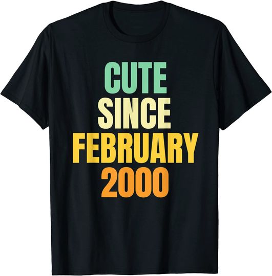 Discover T-shirt Unissexo Manga Curta Cute Since February 2000