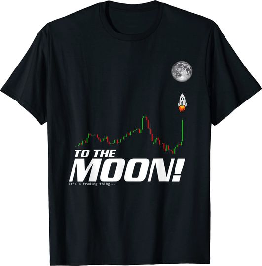 Discover T-shirt para Homem e Mulher Presente Bitcoin To The Moon