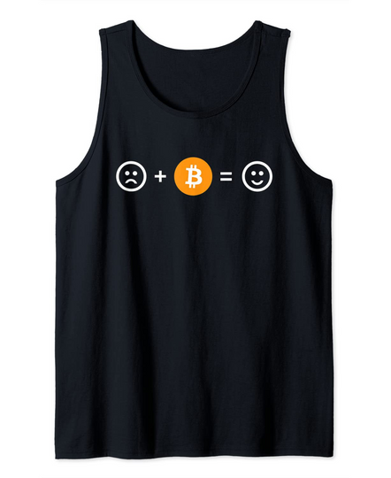 Camisola sem Mangas Unissexo Bitcoin Tão feliz