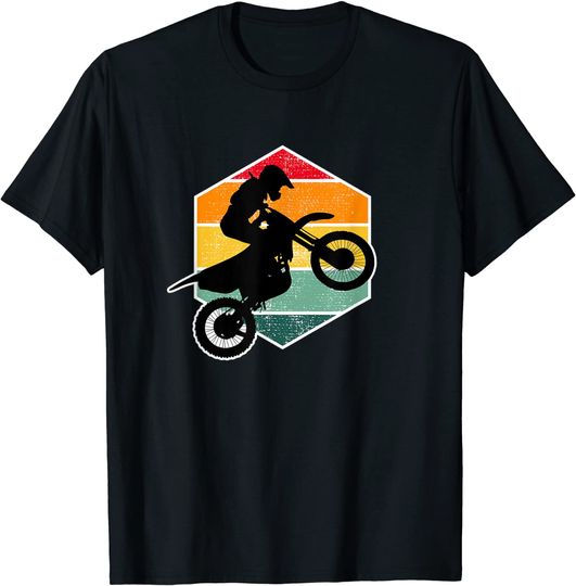 Discover T-shirt Unissexo Manga Curta Motociclista Na Corrida