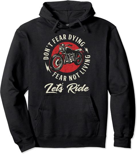 Discover Hoodie Unissexo Presente para Motociclista Let’s Ride