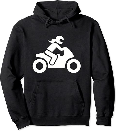 Discover Hoodie Unissexo Mulher Motociclista