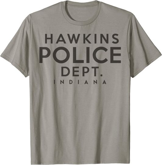 Discover T-shirt para Homem e Mulher Hawkins Police