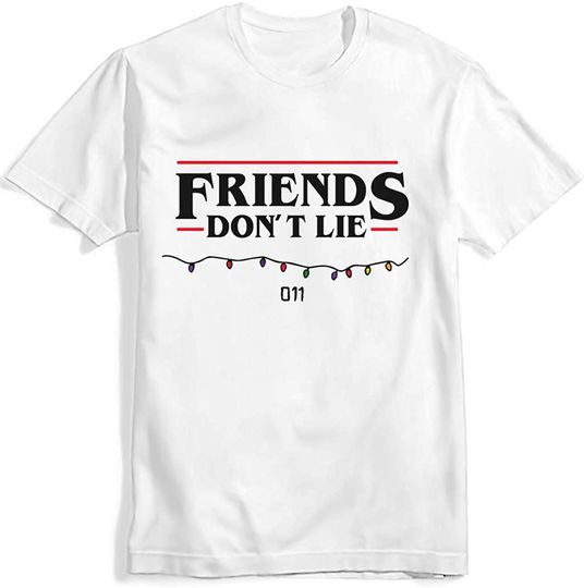 Discover T-shirt Unissexo Stranger Things Friends Don’t Lie