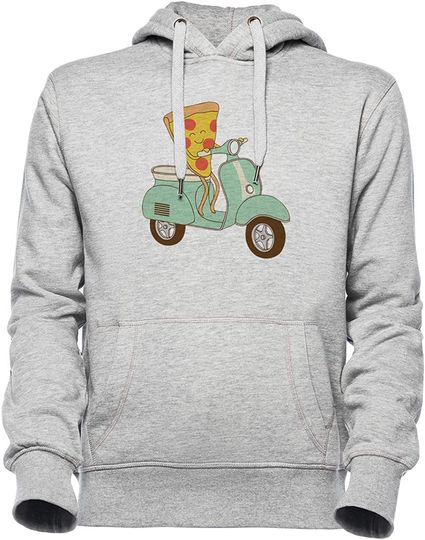 Discover Hoodie Unissexo Pizza Scooter