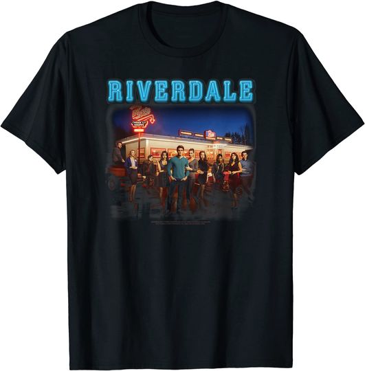 Discover T-shirt para Homem e Mulher Riverdale Up at Pops