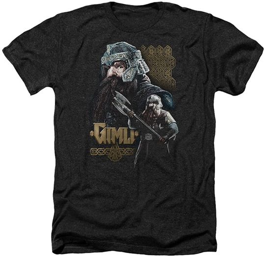 T-shirt para Homem e Mulher Lord of The Rings Gimli