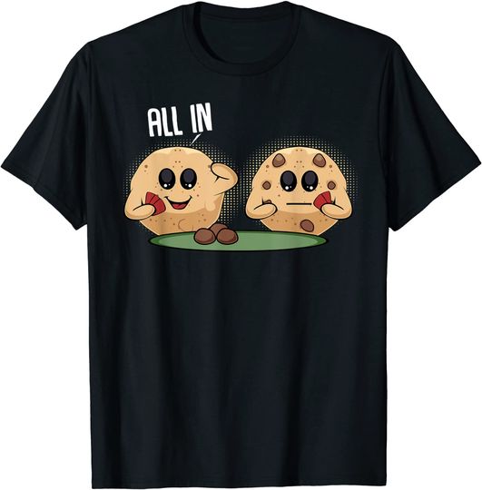 Discover T-shirt para Homem e Mulher All In Cookie Chocolate