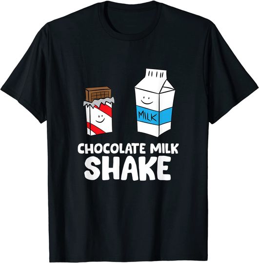 Discover T-shirt para Homem e Mulher Chocolate Milk Shake