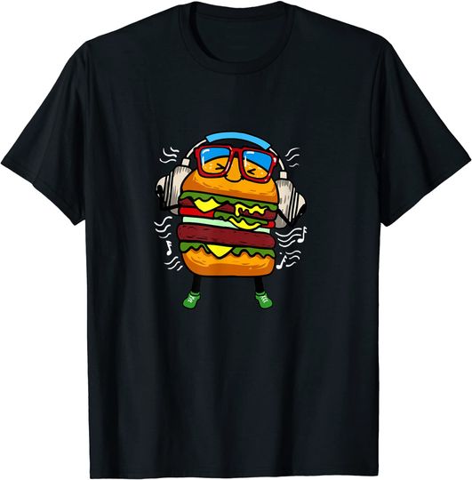 Discover T-shirt para Homem e Mulher Presente de Hambúrguer para Amante de Comida