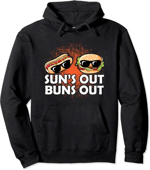 Discover Hoodie Unissexo Sun’s Out Bun’s Out com Hambúrguer