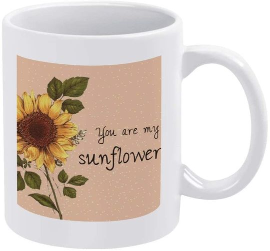 Discover Caneca de Cerâmica Clássica Girassol You Are My Sunflower