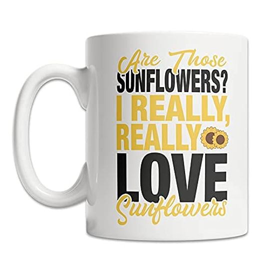 Discover Caneca de Cerâmica Clássica I Really Love Sunflowers