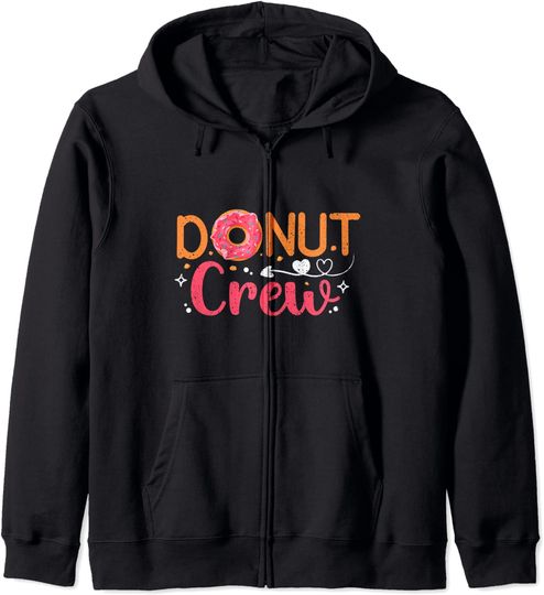 Discover Hoodie com Fecho-éclair Unissexo com Donut Crew